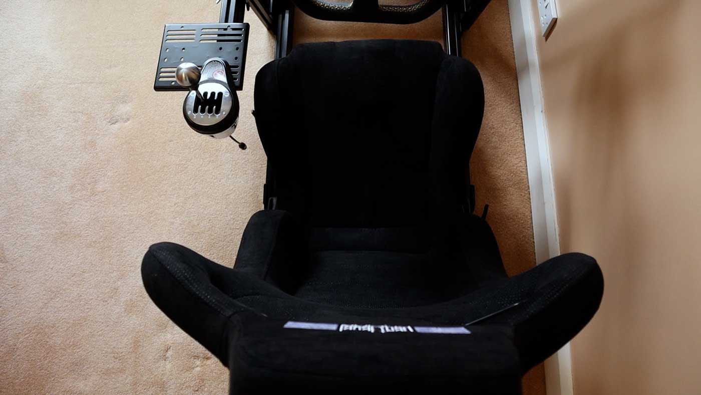 Next Level Racing ERS1 reclining sim racing seat width