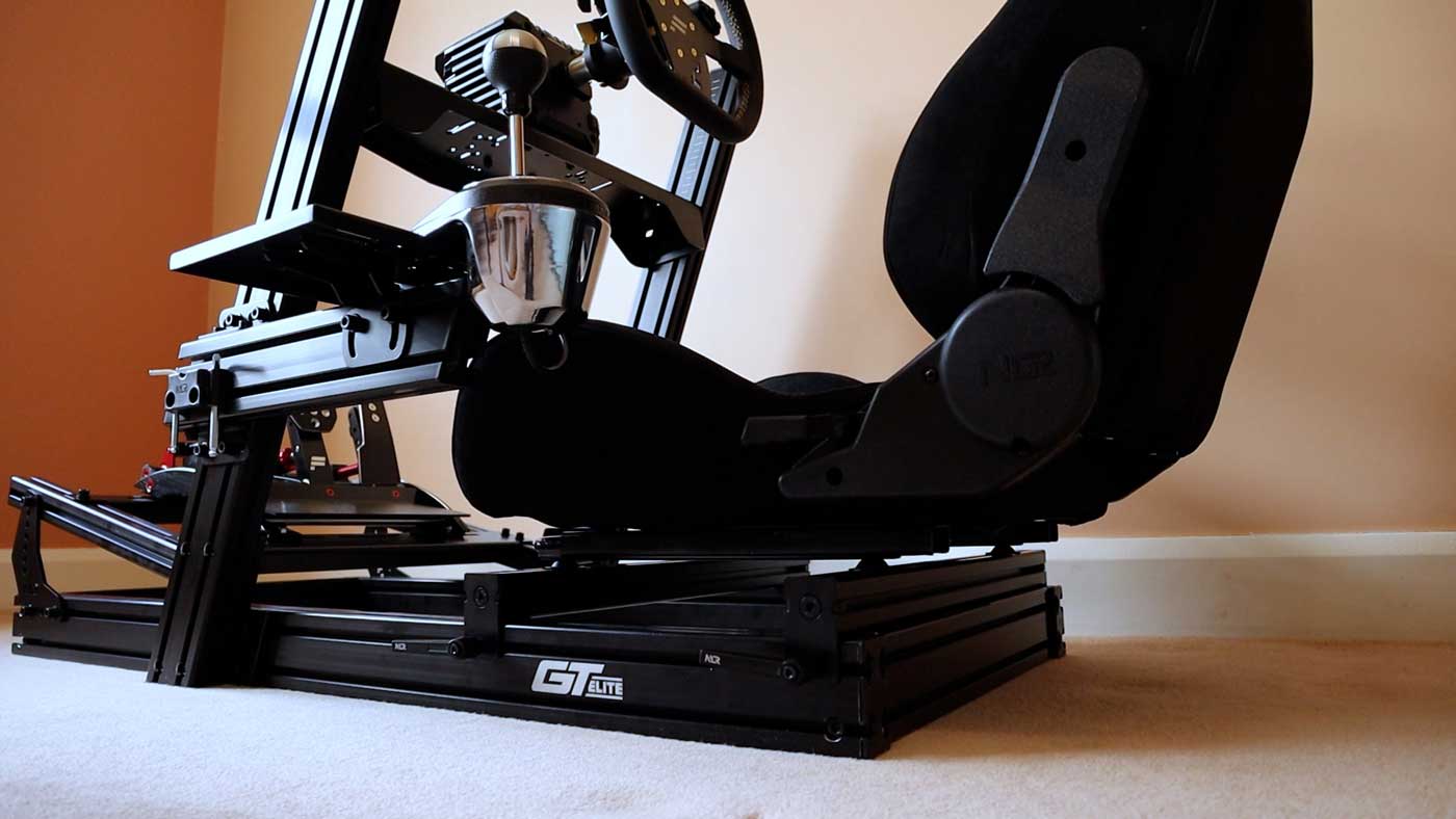 The Next Level Racing GT Elite profile is finished in a stealthy black anodised coating