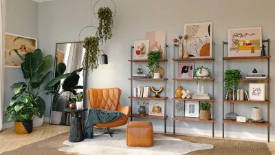 Living room adorned with a selection of modern furniture