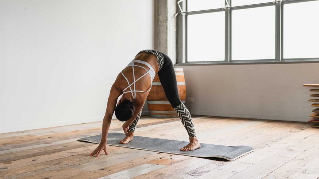 Woman doing yoga to increase blood flow