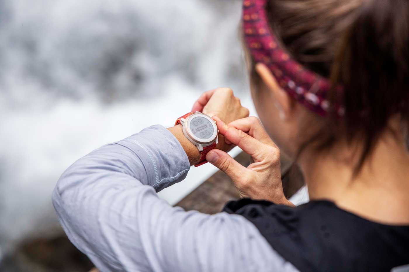Emelie Forsberg testing the Coros Apex 2 GPS watch
