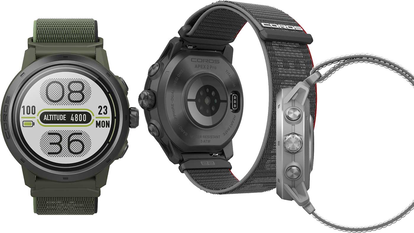 The Coros Apex 2 Pro is initially available in Black, Grey and Green