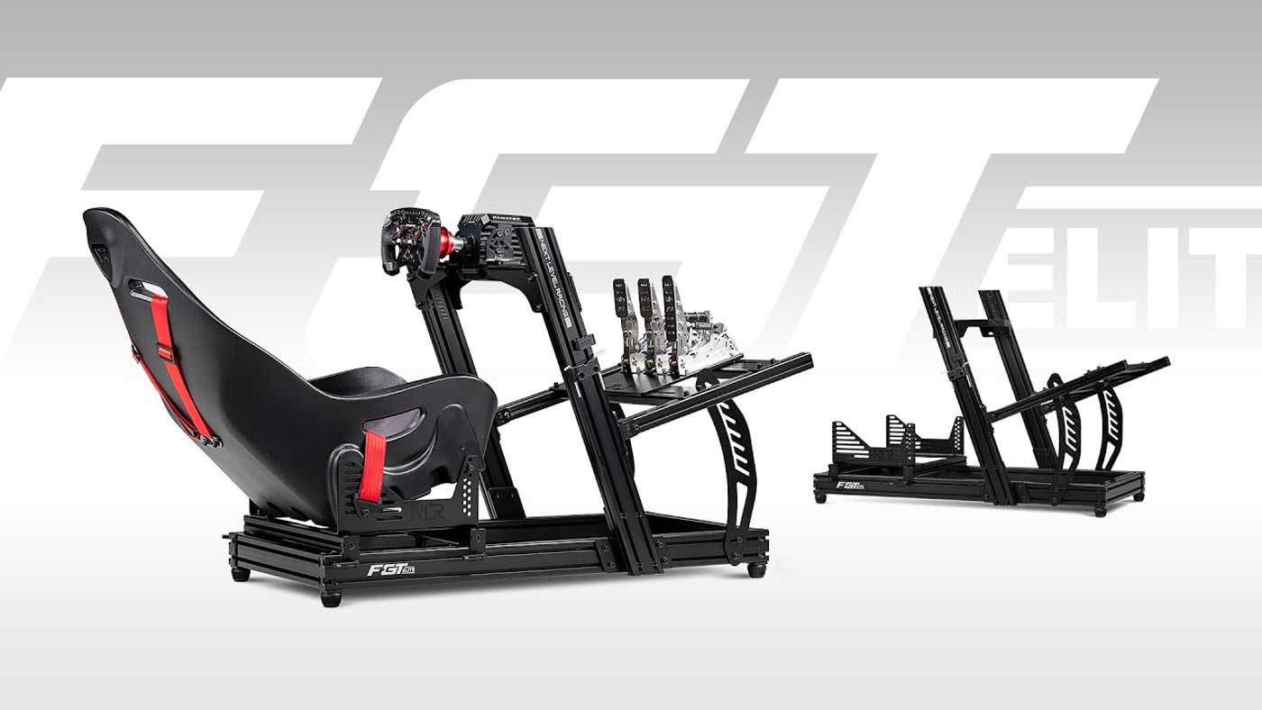 Next Level Racing's GTLite Pro is an upgraded foldable sim racing cockpit