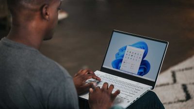 Man setting up a VPN on a Windows computer