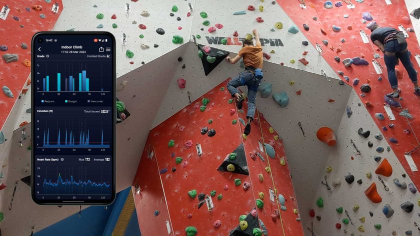 Coros Vertix 2 indoor rock climbing mode