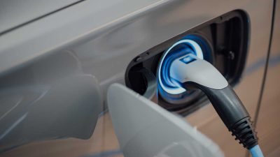 Electric car charging port