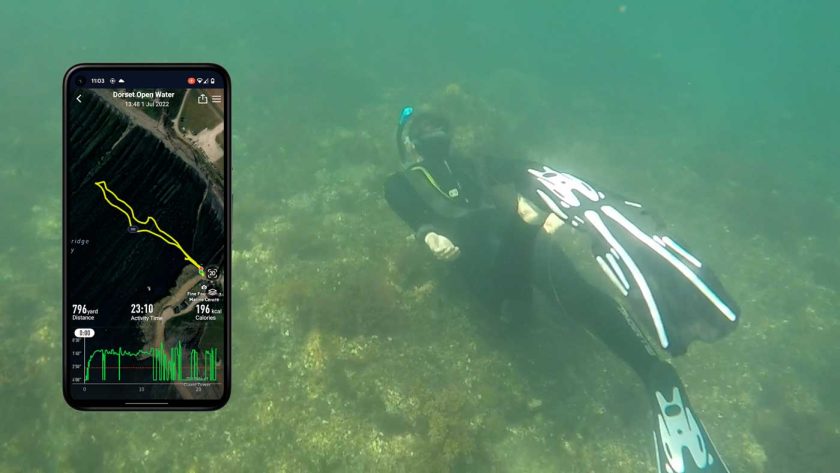 Using the Coros Vertix 2 open-water swim mode to track snorkelling