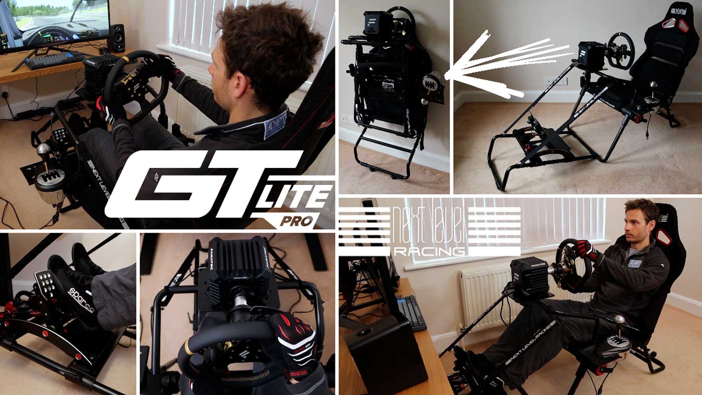 Next Level Racing's GTLite Pro is an upgraded foldable sim racing cockpit