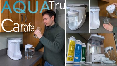 AquaTru Carafe reverse osmosis water purifier review.